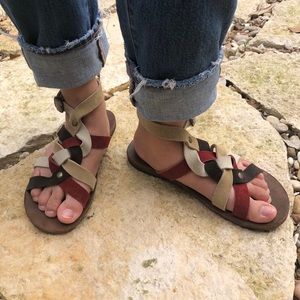 Fiorentini + Baker Suede Strappy Sandal 38